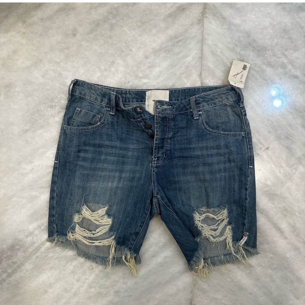 One Teaspoon Distressed Denim Shorts